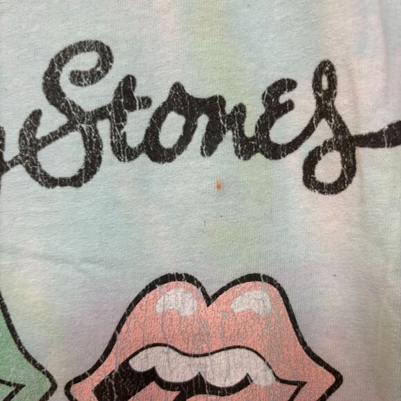 The Rolling Stones Hot Lips Pop Art Rock Pastel Tie Dye XL - Picture 5 of 5